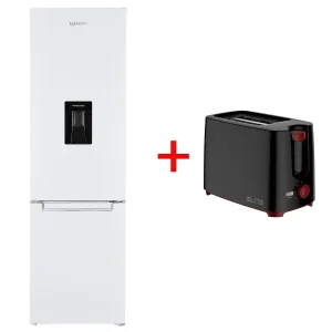 Хладилник с фризер ALBATROS CFD343E + ТОСТЕР ELITE TTR-1197