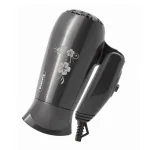 Сешоар Rosberg R51100C, 1000W, 2 скорости, Концентратор, Сгъваща се дръжка, Сив