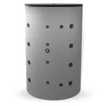 Буферен съд ЕЛДОМ BCW 2000F с неръждаема гофрирана серпентина, неемайлиран