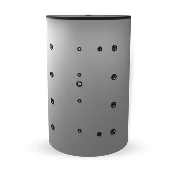 Буферен съд ЕЛДОМ BCW 2000F с неръждаема гофрирана серпентина, неемайлиран