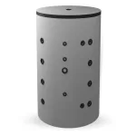 Буферен съд ЕЛДОМ BCW 750F с неръждаема гофрирана серпентина, неемайлиран