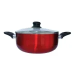 Тенджера със стъклен капак ЕК-024 SDN - 4,5 Литра, Мраморно незалепващо покритие