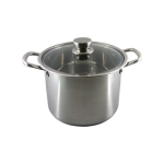 Тенджера инокс висока, диаметър 28 см, височина 20,5 см , полезен обем 12 л