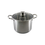 Тенджера инокс висока, диаметър 26 см, височина 19,5 см , полезен обем 10 л.