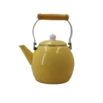 Емайлиран чайник жълт 3000 N - 3 литра, ергономична дръжка, съвместим с всички котлони