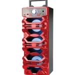 Преносима тонколона ЕК-750, Караоке, Bluetooth, FM Радио, USB, SD/TF карта, LED осветление, 5W, Литиева батерия 1200-1500 mAh