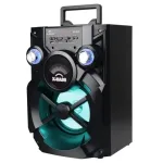 Преносима тонколона ЕК-820, Bluetooth, Караоке, USB, SD/TF, FM радио, LED осветление, 15W, Литиева батерия 1500mAh