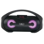 Преносима тонколона EK-3350, Сменящи се ярки цветове, LED осветена, Bluetooth, Микрофон, Дистанционно, 8W+8W, Батерия 1200 mAh *2 бр.