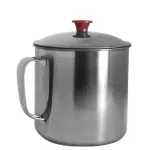 Канче с капак EK-CK10, Диаметър 10 см, Неръждаема стомана #410, Инокс