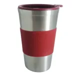 Термо чаша EK-16QB, Капак с накрайник и отвор за пиене, Висококачествена неръждаема стомана