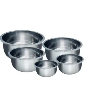 Комплект метални купи EK-1632, 5 бр., Висококачествена неръждаема стомана