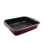 Правоъгълна тава за печене ЕК-Е69 R, Незалепващо мраморно покритие, 35x27x6,8 см