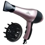 Сешоар ЕК-5889, Мощност 1600W, 3 степени, концентратор, дифузер, сгъваема дръжка, розово злато