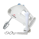 Миксер с Пасатор ЕК-102, 6 Степени на работа, 200W, 2 Куки за тесто, 2 Бъркалки