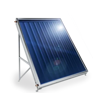 Слънчев колектор плосък, с алуминиев оребрен абсорбер, 1.5 кв.м