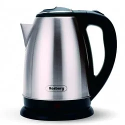 Електрическа кана Rosberg R51230I, 1800W, 1.8 L, Защита, Инокс/черен