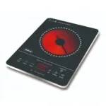 Инфрачервен котлон Rosberg R51445M, 2000W, LED дисплей, 5 програми, Черен