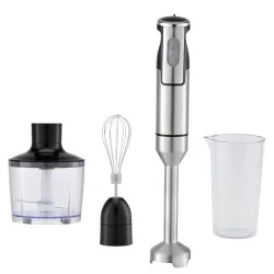 Пасатор, чопър и миксер 3в1 Oliver Voltz OV51112JSC, 1500W, Корпус и приставка от инокс, 2 скорости, Сребрист