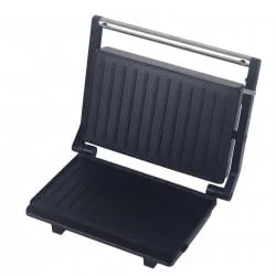 Сандвич тостер - скара Rosberg R51442J, 1300 W, Незалепващо покритие, Черен