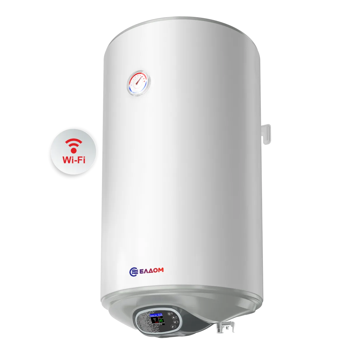 Вертикален бойлер 80 литра ЕЛДОМ, електронно Wi-Fi управление