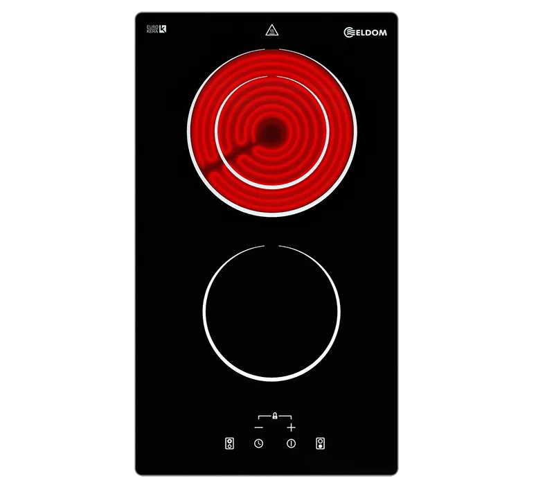 Стъклокерамичен готварски плот с разширяема нагревна зона