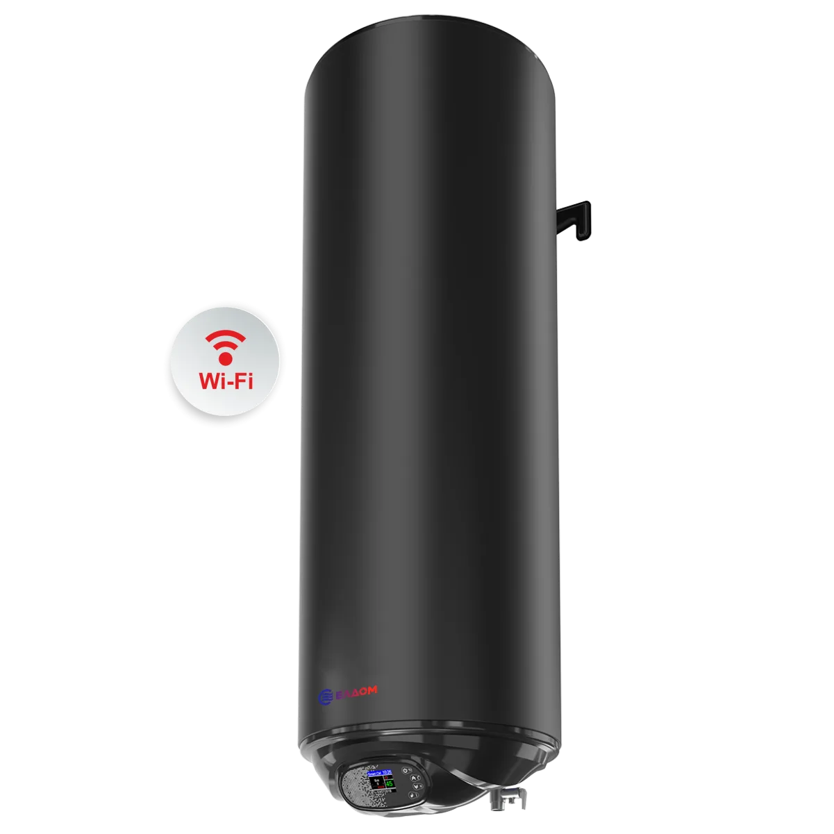 Вертикален бойлер 80 литра ЕЛДОМ, черен мат