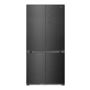 Хладилник SIDE BY SIDE HEINNER HSBS-HM505MDSINFDXE++, 505 L, Full No Frost, Двоен инверторен компресор, Аларма за отворена врата, Инокс/Антрацит