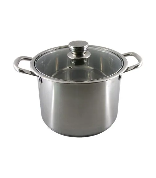 Тенджера инокс висока, диаметър 28 см, височина 20,5 см , полезен обем 12 л