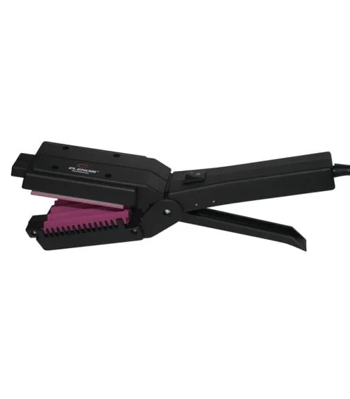 Професионална преса за коса ЕК-04 С 4в1, 4 Вида сменяеми приставки, Изправяне, Обем в корена,Зиг Заг къдрене по дължина на косата, тип "Вафли" 250W