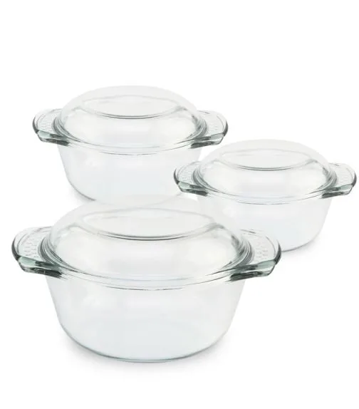 Огнеупорни съдове комплект CRH3+CRH4+CRH5, 3 бр.