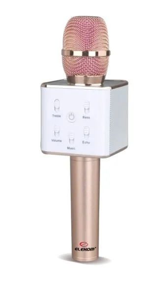 Караоке микрофон EK-Q7, Мощност: 2*3W, Литиево-йонна батерия 1200 mAh, Работен режим 5 часа