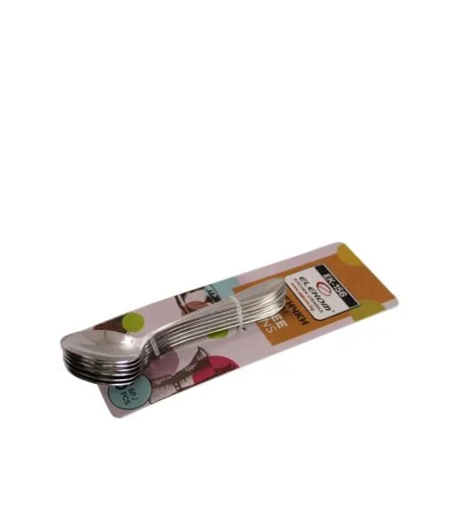 Комплект лъжички за кафе 6 бр ЕК-156 - Висококачествена неръждаема стомана, Дължина 12,2 см